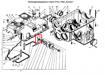 Getriebe Bremsbacke K700/K701
