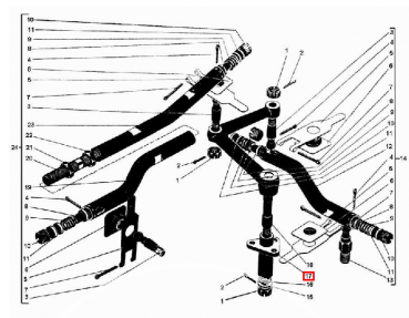 Lagerbock Lenkgestänge