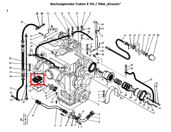Getriebelagerbock K700/K701
